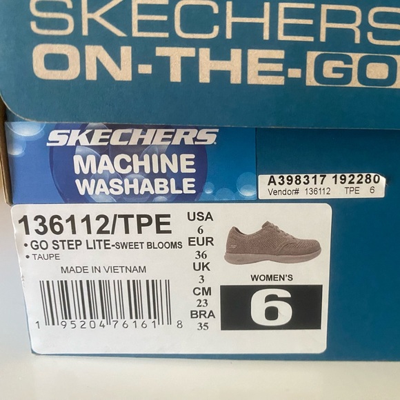 Women’s On the go Skechers Size 6 Taupe New - Picture 12 of 12